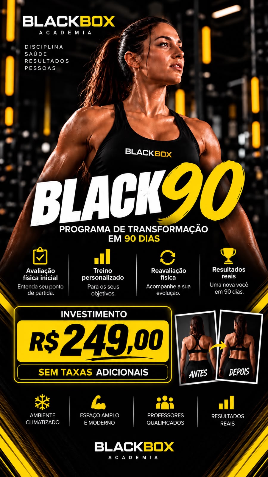 Arte do plano Black 90