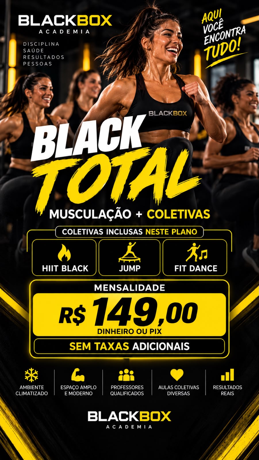 Arte do plano Black Total